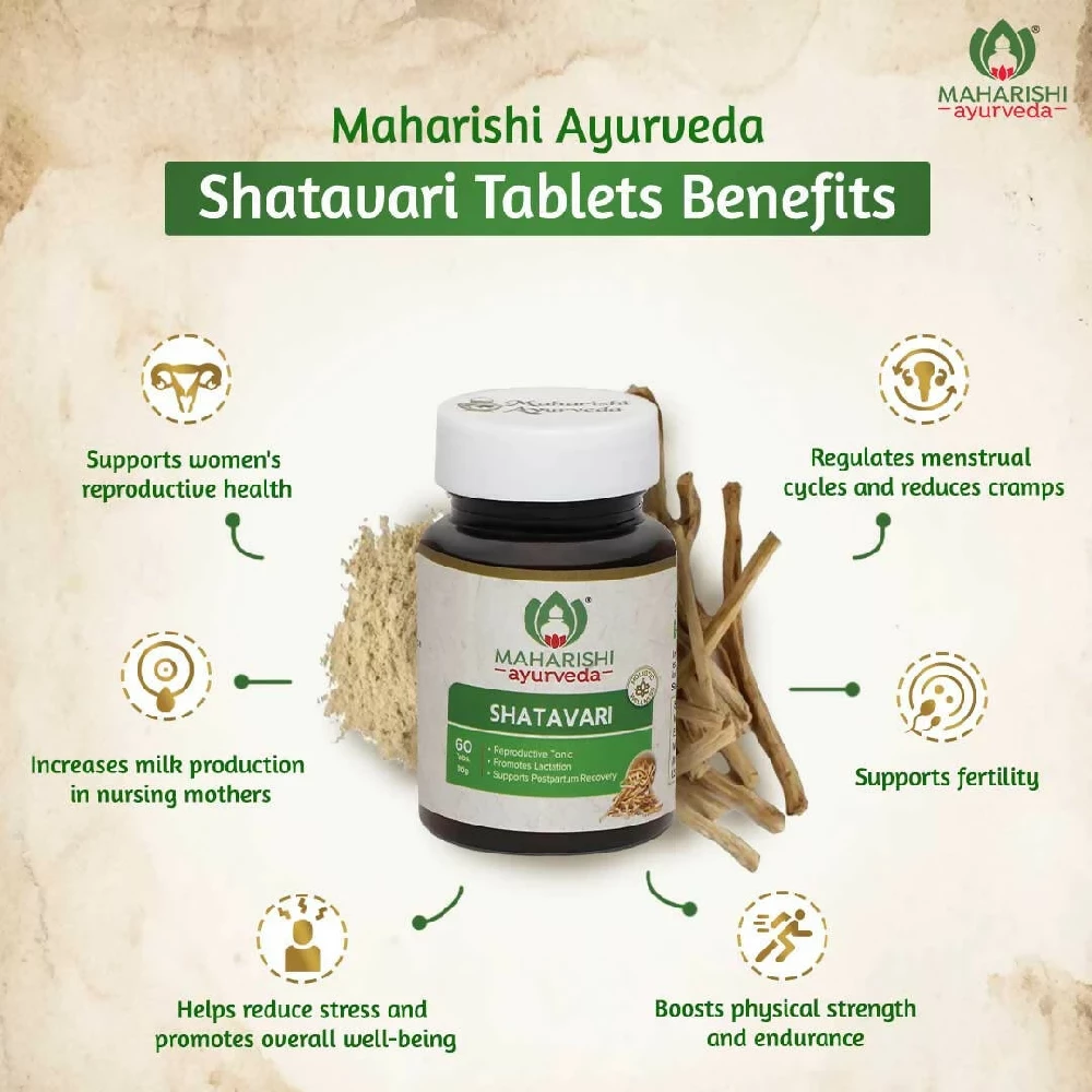 Maharishi Ayurveda Shatavari Tablets, 60 Tablets-3.webp